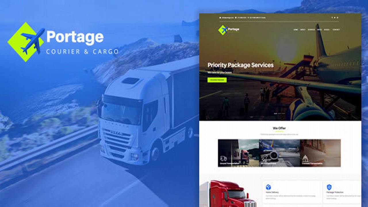 Portage - Cargo & Logistics HTML Template | Themeforest Website Templates and Themes