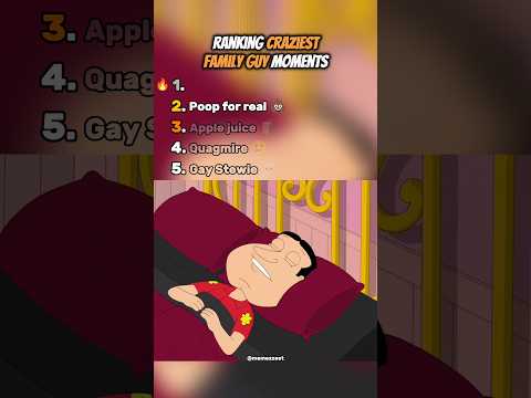 Ranking Craziest Family Guy Moments 😂☠️
