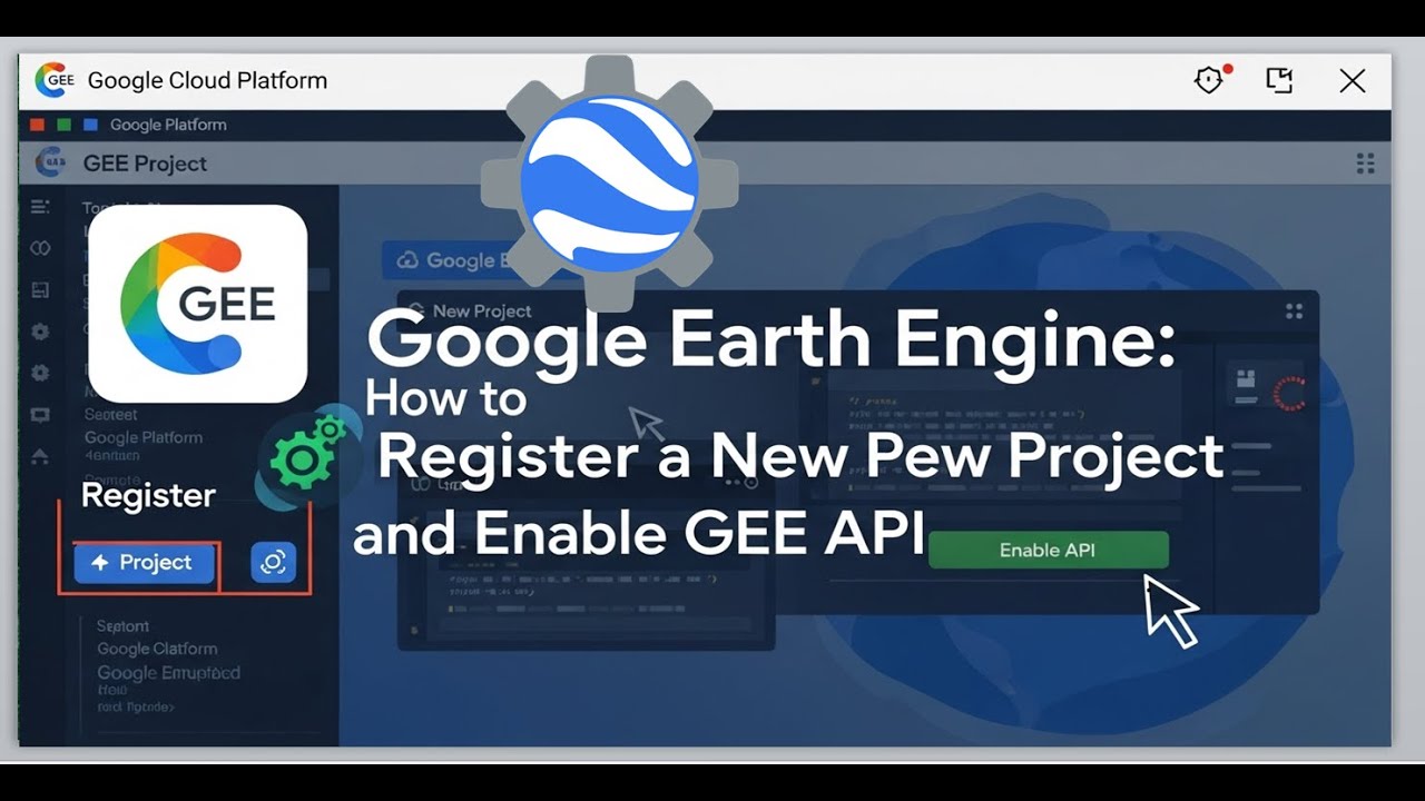 Google Earth Engine: How to Register a New Project and Enable GEE API