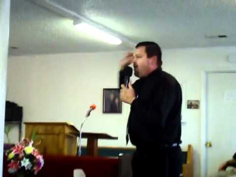 Bro. Roy Reynolds preaching at Bro. Stone's church