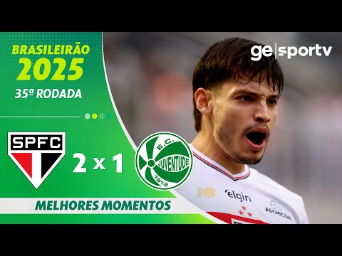Gols e lances de São Paulo x Juventude-RS