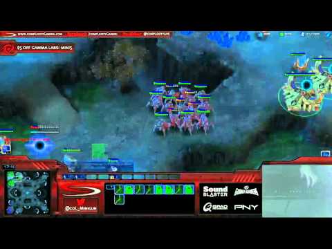 CoL.Minigun vs Baneling Drops - Entombed Valley - 10/04/2012