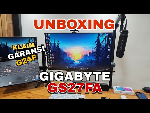 Monitor Gigabyte G24F Rusak! Dapat Ganti GS27FA | Unboxing Monitor GS27FA