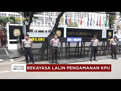 PRESISI UPDATE : REKAYASA LALIN PENGAMANAN KPU 24/04/2024 13.00