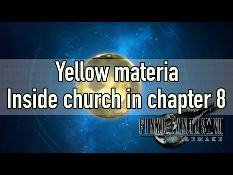 Final Fantasy VII Remake: How to get Yellow materia inside church in chapter 8