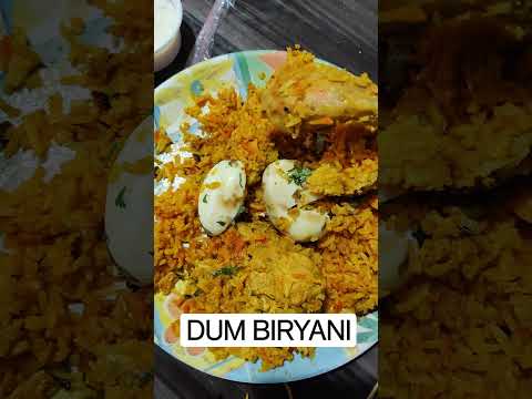 melhor frango dum Biryani no estilo hyderabadi | pedido de moti Mahal delux Zomato #shorts #biryani