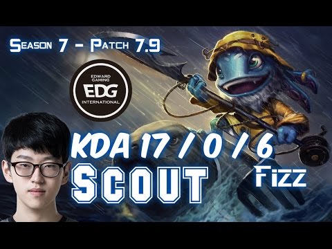 EDG Scout FIZZ vs TALIYAH Mid - Patch 7.9 KR Ranked