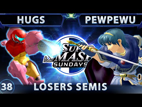 SSS 38 - HugS (Samus) Vs. CLG PewPewU (Marth) SSBM Losers Semis - Smash Melee