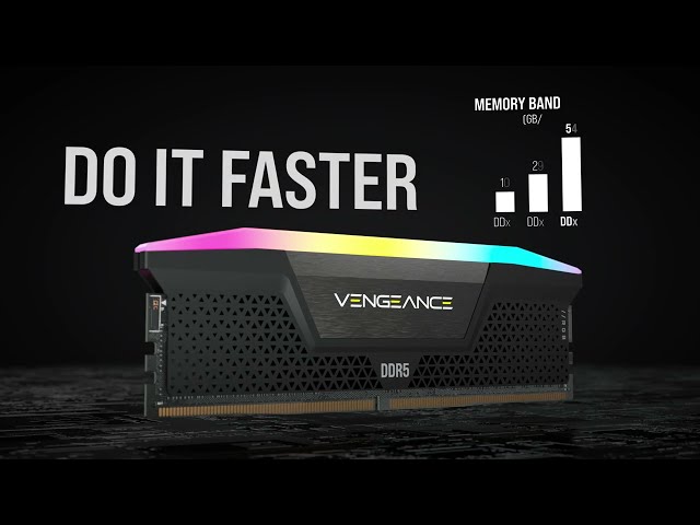 Corsair Vengeance RGB DDR5 6000 MHz 32 GB 2x16 GB CL36 AMD ottimizzata video