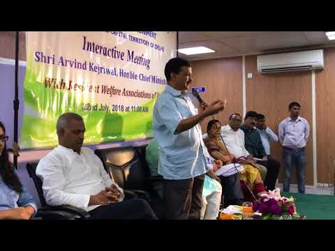Delhi CM Arvind Kejriwal's interacted with the representatives of all RWAs across Delhi