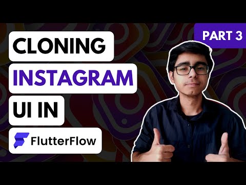 Part 3 - Instagram UI using FlutterFlow | Flutter App Development | FlutterFlow
