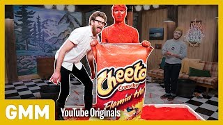 Good Mythical Morning - Human Flaming Hot Cheeto Challenge