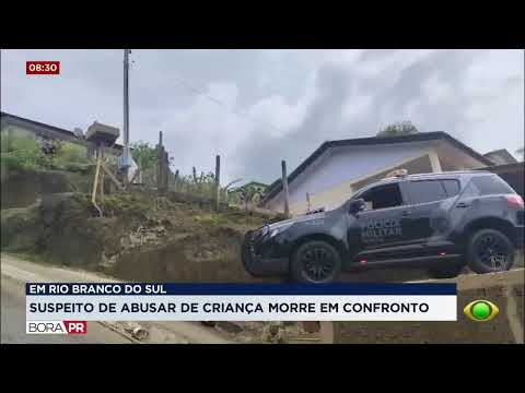 Suspeito de violência sexual morre em confronto em Rio Branco do Sul