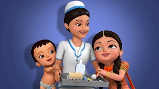 Nurse Song - सामुदायिक सहायक | Hindi Rhymes for Children | Infobells