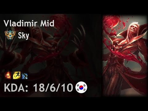 Vladimir Mid vs Ekko - Sky - KR Challenger Patch 7.19