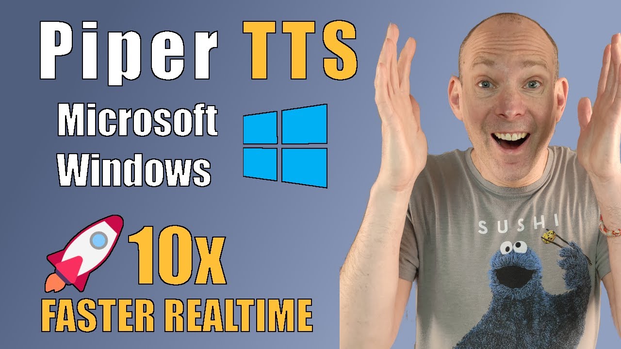 TEXT TO SPEECH | Piper TTS on Windows 🚀 AI voice 10x faster Realtime!