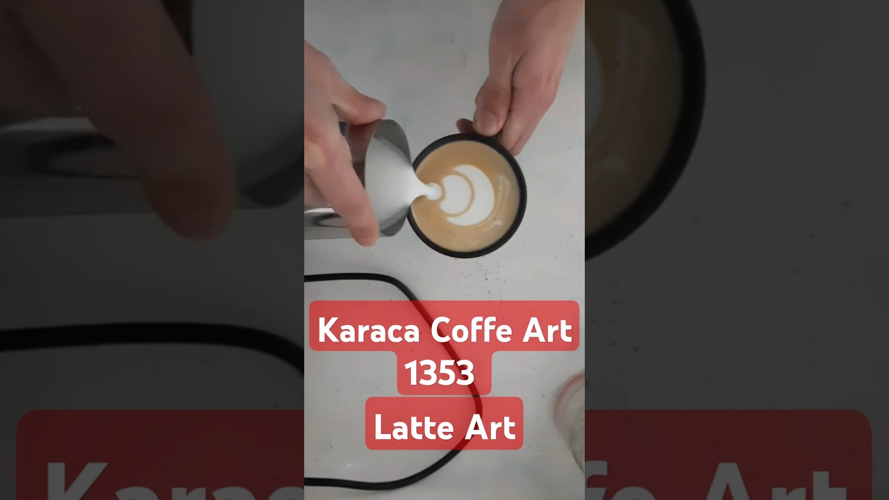 Karaca coffe art 1353 Latte Art Yapımı COK BASIT. Full hali kanalda mevcut #latteart #coffeart