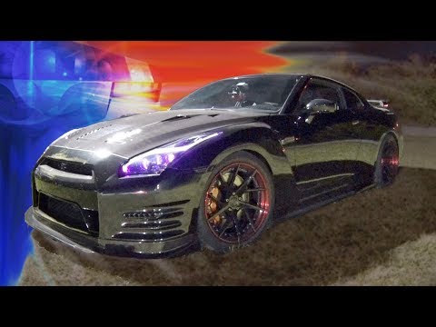 800hp GTR gets PULLED OVER while STREET RACING! Video