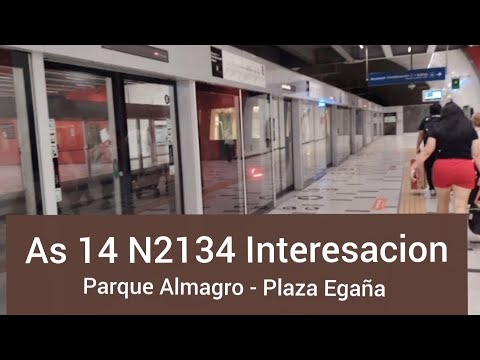 Metro de santiago I As 14 N2134 Interesacion Parque Almagro - Plaza Egaña 