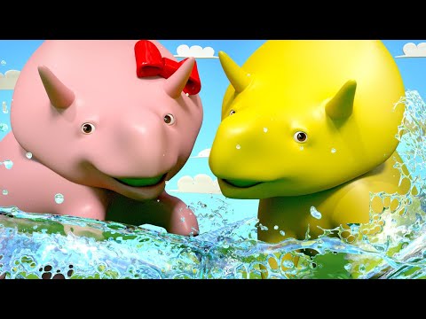 Lerne mit Dino - Sommerhitze - Lerne etwas über den Sommer - Lehrreiche Cartoons für Kinder  🚚