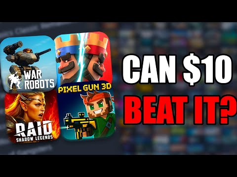 I Tried Beating Pay To Win Games on a $10 Budget