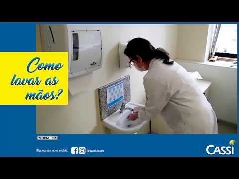 Como lavar as mãos?
