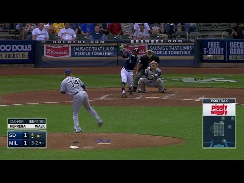 SD@MIL: Herrera schlägt einen RBI-Single auf die linke Seite