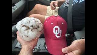 Giant Hail in Texas! - Afton, Texas - May 25, 2025