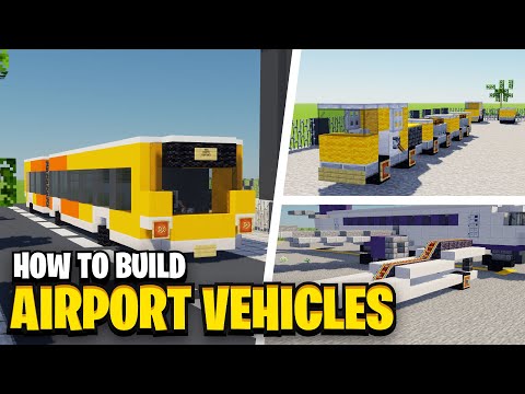 Chippz - How To Build AIRPORT VEHICLES in Minecraft! (Airport Collection Pt.3)