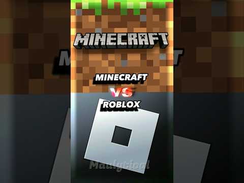 Minecraft VS Roblox #shorts #minecraft #roblox
