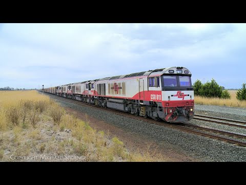 5PM9 SCT Mixed Freight Train At Gheringhap Loop (26/3/2023) - PoathTV Railways