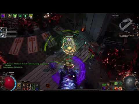 PoE 3 12 Poison BladeVortex Deathless Sirus Kill on 30c budget