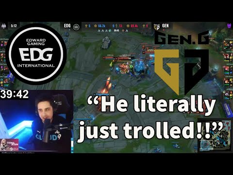 IWillDominate Reacts To EDG Scout Throwing The Last Fight Of Game 3!!! EDG vs GEN!