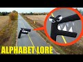 Drone catches Alphabet Lore blocking the Road!! (He was so Angry)