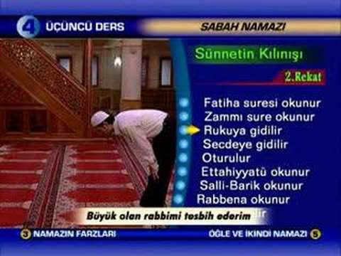 Namaz Öğretmeni 3 Sabah namazı A abdest