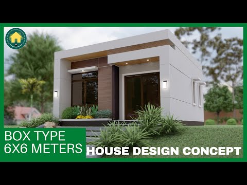 BOX TYPE MINIMALIST HOUSE DESIGN IDEA (6X6 METERS)