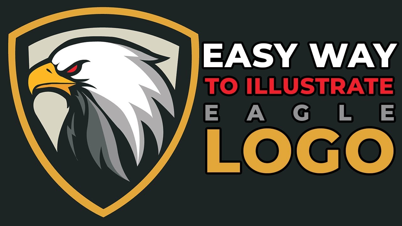 Easy Way To  Eagle Logo Design In Illustrator CC 2018