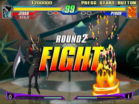 Fighting Game Bosses 161. Capcom Fighting Evolution - Pyron boss battle
