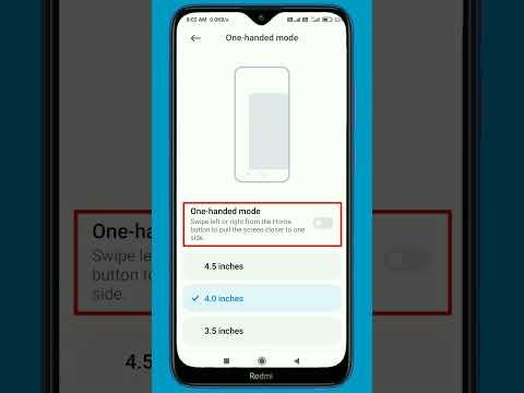 How To Enable One Hand Mode In Redmi | One Handed Mode Settings #shorts #youtubeshorts