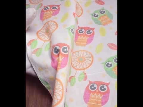 Abstract White Digital Printed Khadi Cotton 120 GSM Handwoven Fabric — video