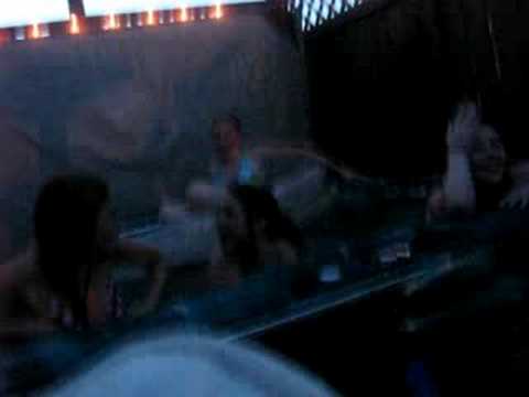 Alexis'  top in my hot tub