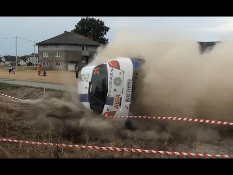 CRASH 2 RAJD OŚWIECIMSKI dachowanie Czudek /Ciesla RENAULT CLIO