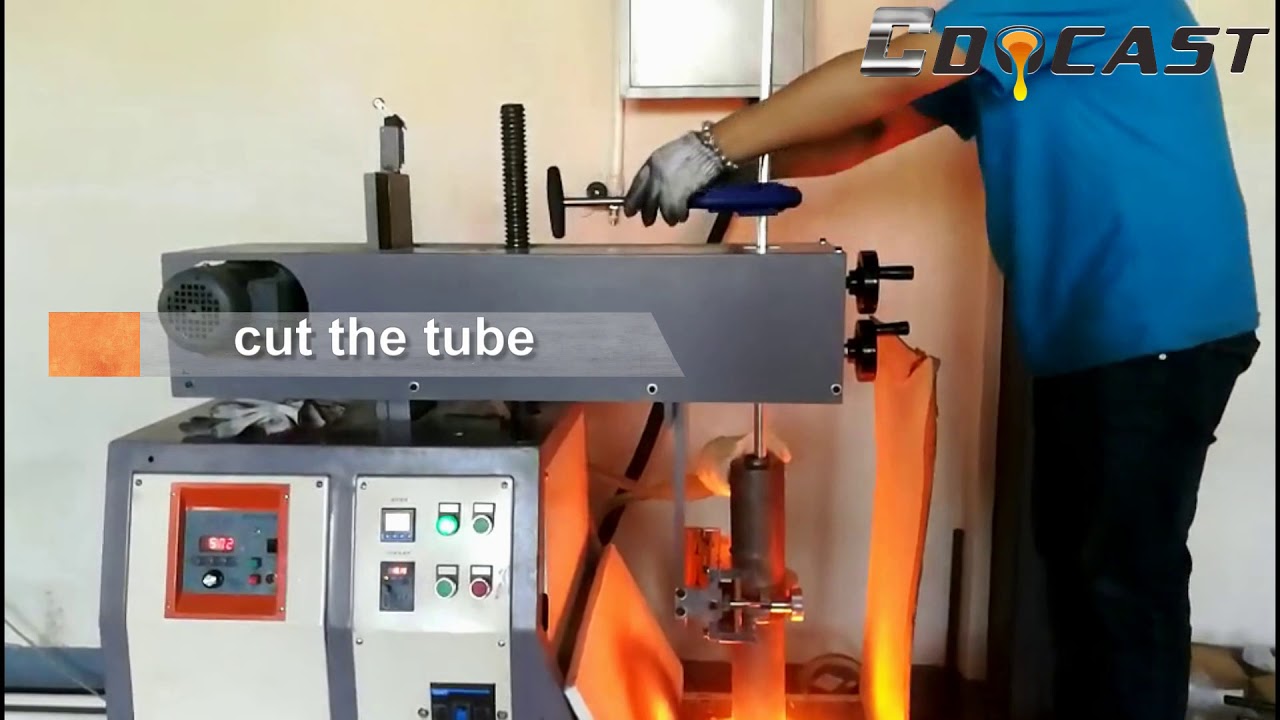 small upward continuous casting machine for copper & silver, gold rod, pipe