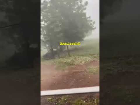 chuva de granizo na cidade de Cianorte PR