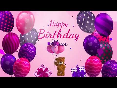 Happy Birthday Afsar | Afsar Happy Birthday Song