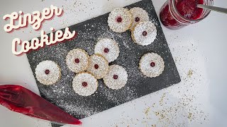 Linzer Cookies Made From Scratch with Homemade Winter Jam | Linzer Cookies com Geleia Caseira