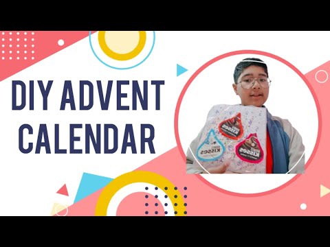 DIY Hershey's kisses advent calendar ( not sponsored ) 