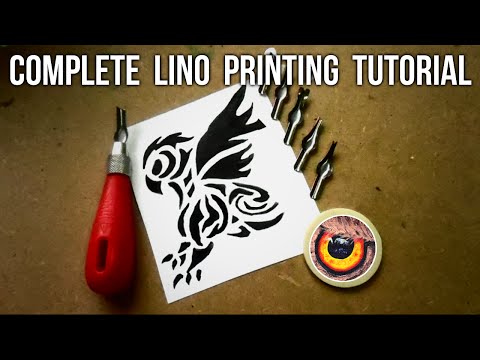 GUIA FINAL PARA IMPRESSÃO LINO | TUTORIAL PASSO A PASSO | Como fazer Linocut para iniciantes