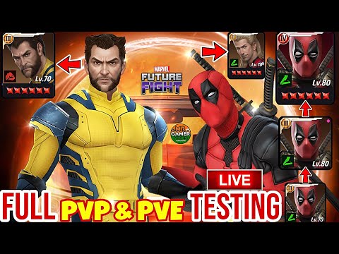 🚨Deadpool & Wolverine New Uniform🚨FULL TESTING PvE & PvP | Marvel future fight