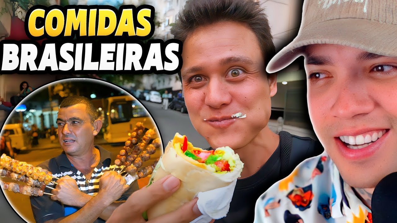 GRINGO experimenta COMIDAS DE RUA DO BRASIL